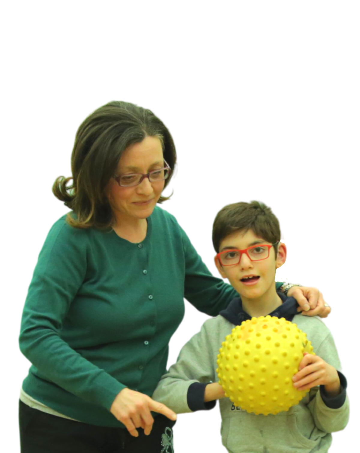 Federico, un bambino seguito dalla Lega del Filo d'Oro e' insiemea alla sua mamma che lascia una testimonianza