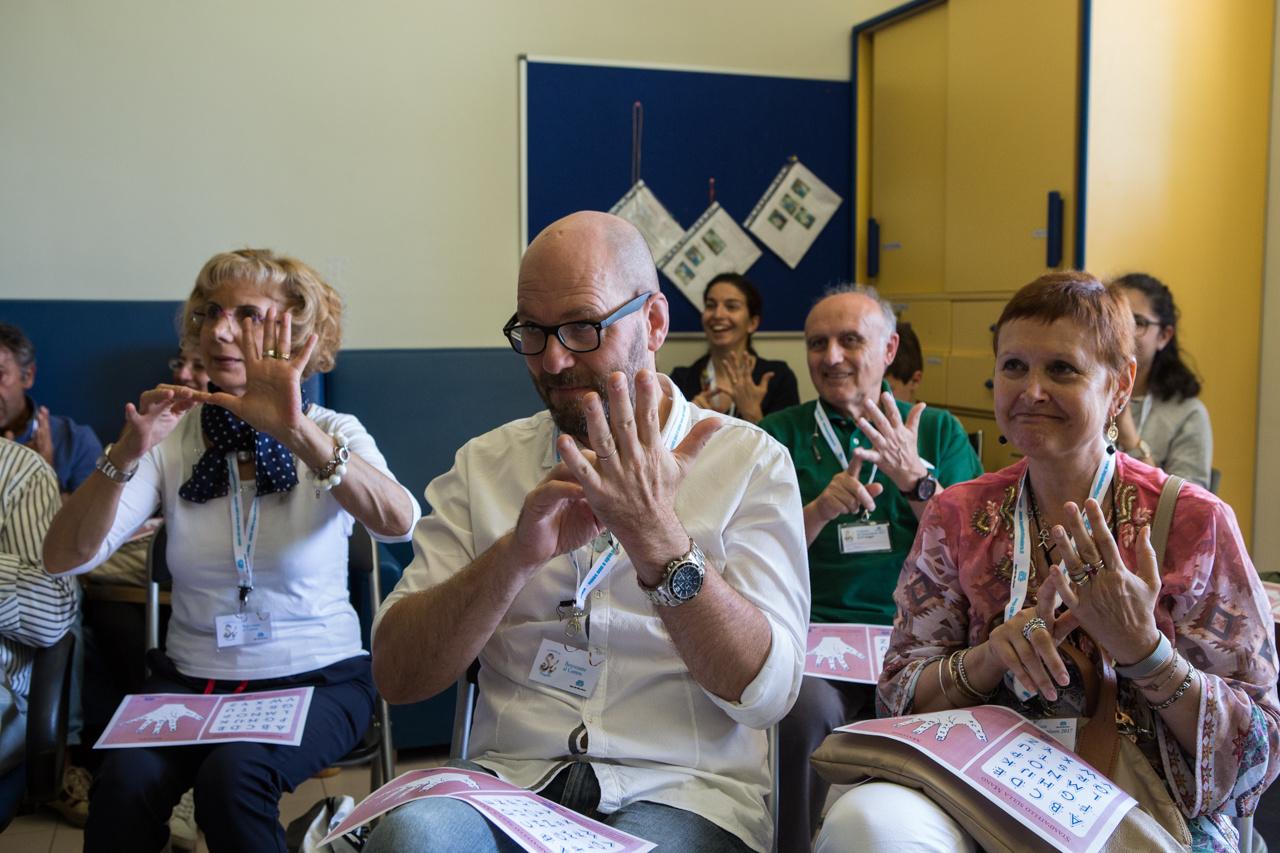 Giornata del Sostenitore - I sostenitori in visita partecipano a una piccola lezione-laboratorio di linguaggio Malossi