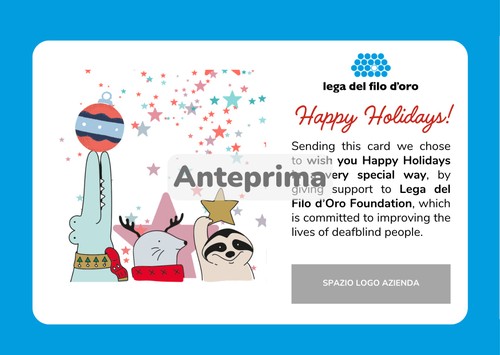 Anteprima della ecard "Simpatici musetti". Testo augurale in inglese 16