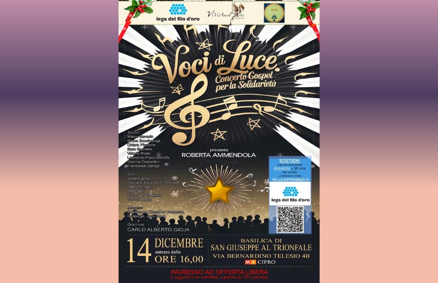 Locandina con immagine di chiave di violino e note 