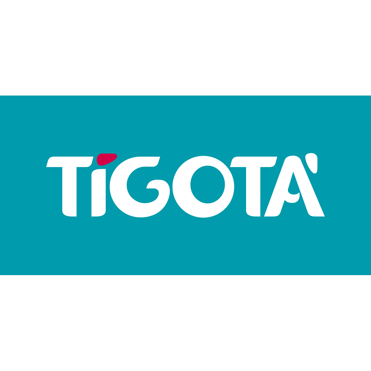 Logo della catena Tigotà su fondo azzurro