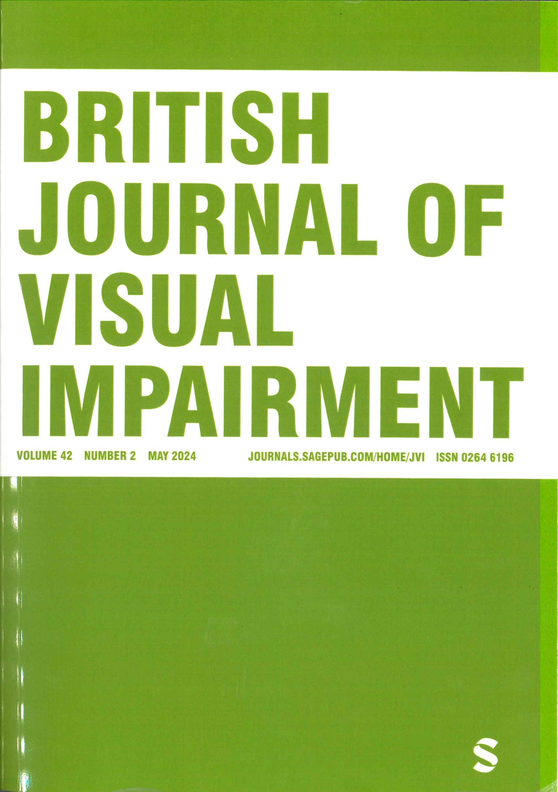 Copertina della rivista "Parents of Children Who Are Deafblind Face Challenges in Fostering Collaboration"di colore verde con il titolo su sfondo bianco. Autore: Lanya McKittrick