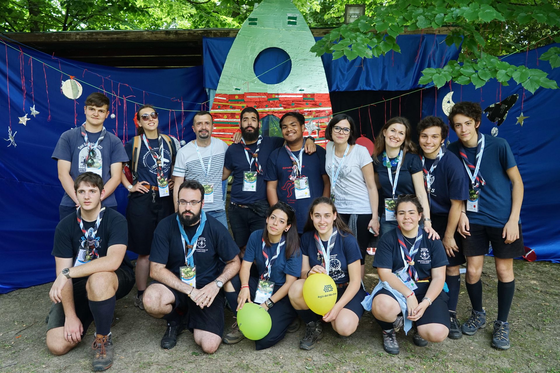 Gruppo Scout in un soggiorno di volontariato con la Lega del Filo d'Oro