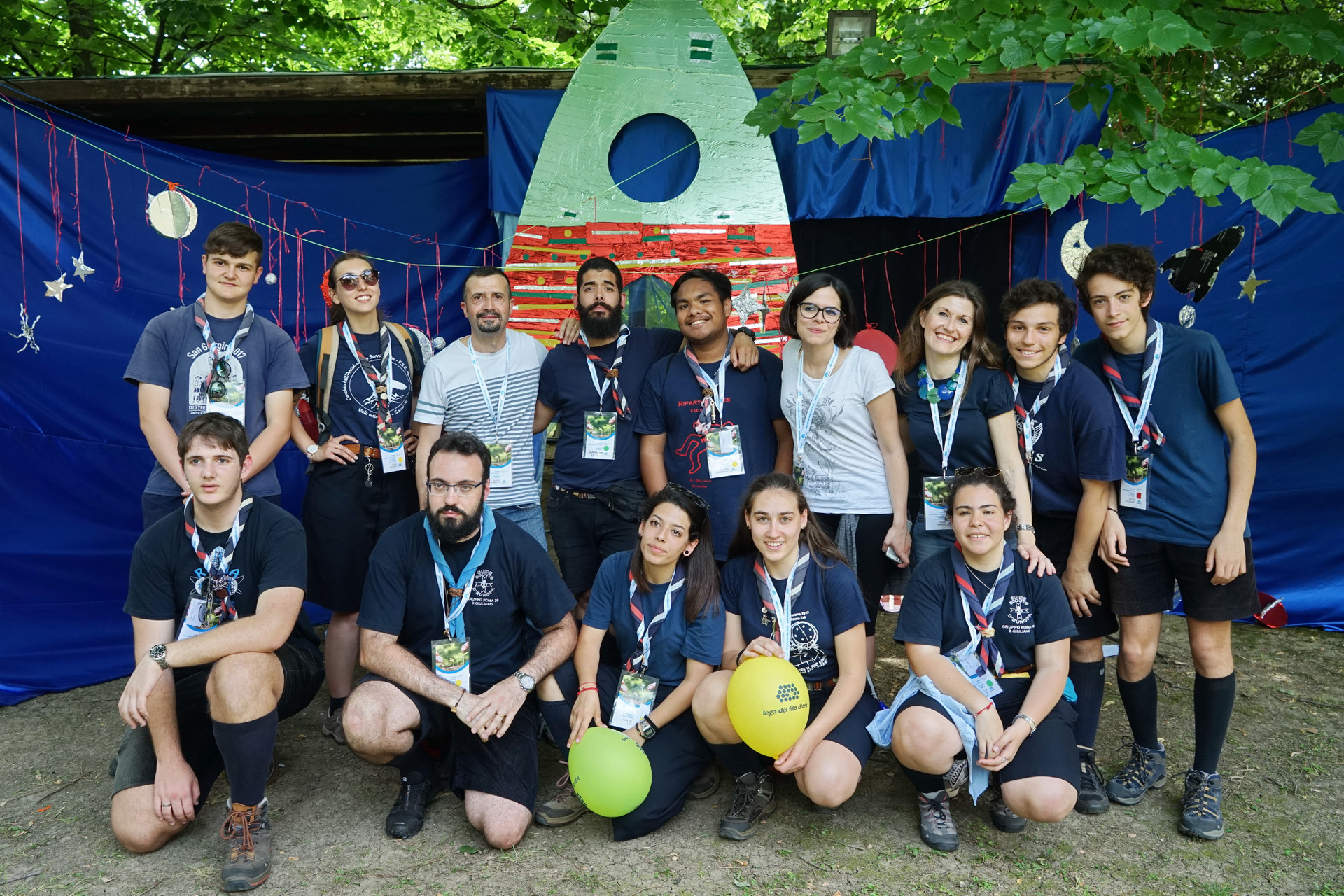 Gruppo Scout in un soggiorno di volontariato con la Lega del Filo d'Oro