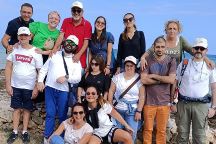 Utenti della Lega del Filo d'Oro a Civitanova Marche