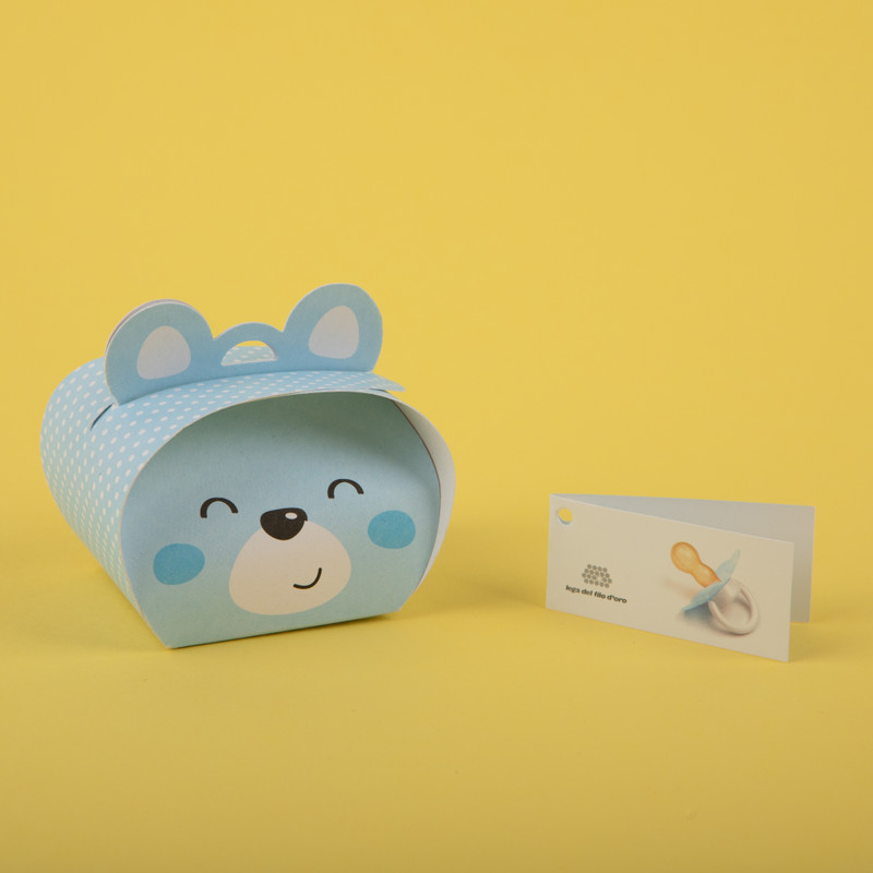 Bomboniera orsacchiotto solidale lega del filo d'oro per bambino: ideali per nascita e battesimo