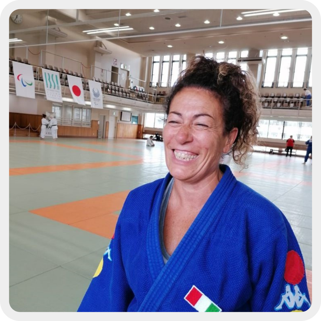 Matilde durante una delle gare a cui partecipa