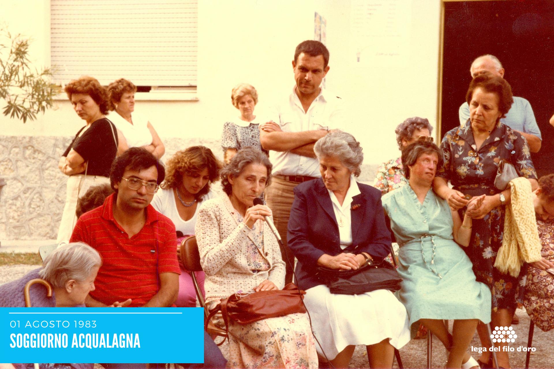 Immagine di repertorio di Sabina Santilli in visita ad Acqualagna