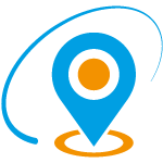 Un icona illustrata di un sengaposto gps