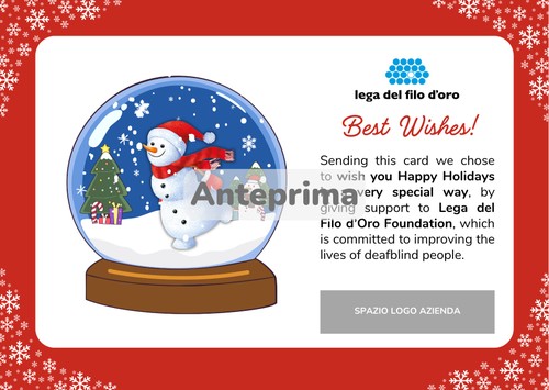 Anteprima della ecard "Snowball". Testo augurale in inglese 20