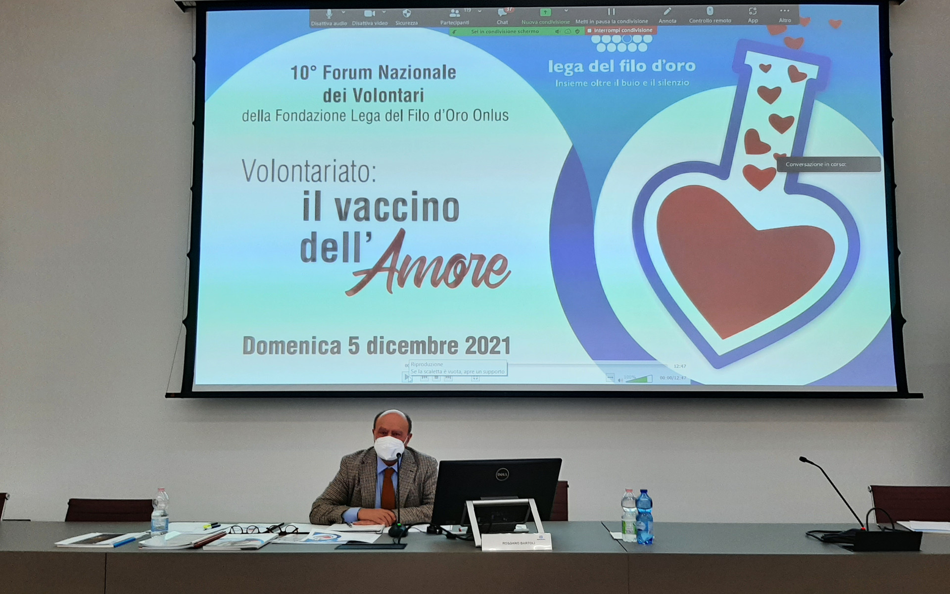 il Presidente Rossano Bartoli presenzia al decimo forum nazionale dei volontari