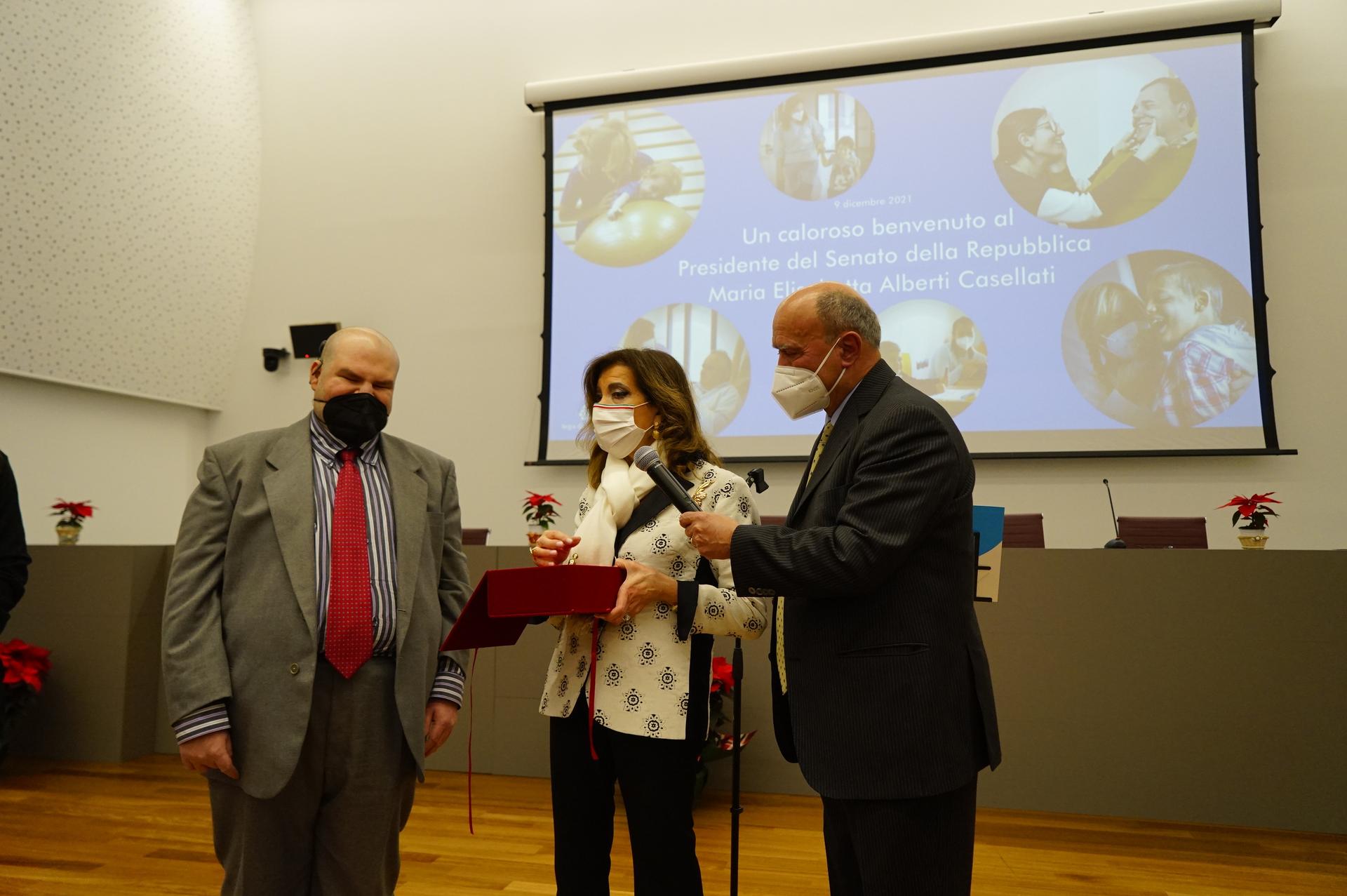 Maria Elisabetta Alberti Casellati, il Presidente Bartoli e Francesco Mercurio