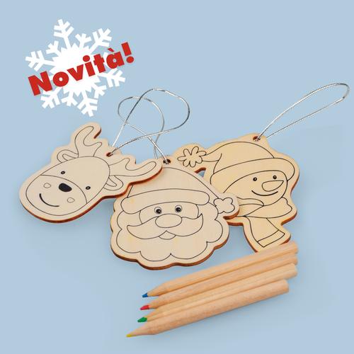 Regali+Solidali+-+Set+decorazioni+in+legno 14