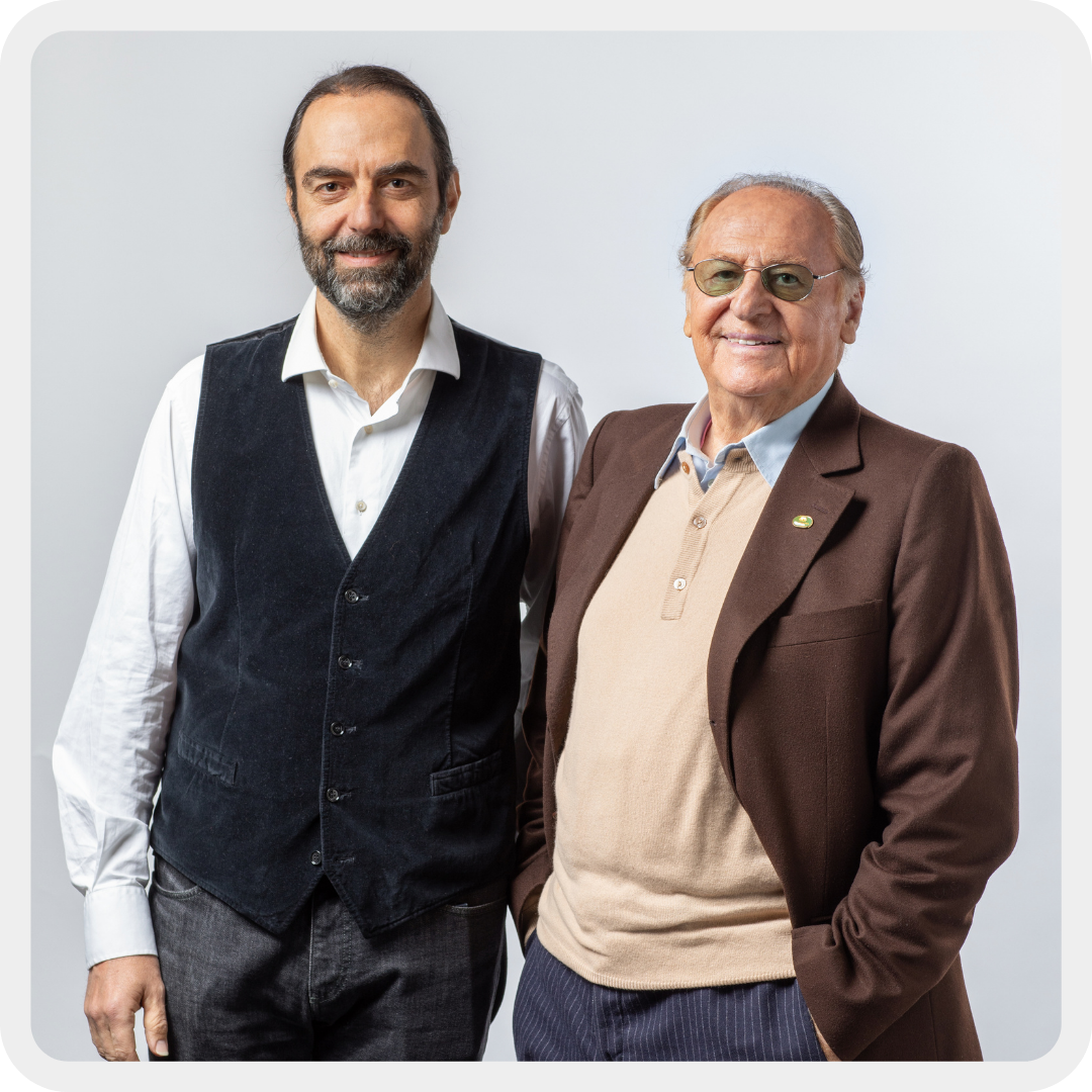 I testimonial della Lega del Filo d'Oro Neri Marcorè e Renzo Arbore