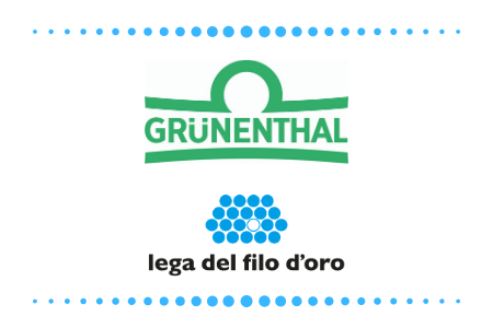 Immagine con logo dell'azienda Grunental e logo della Lega del Filo d'Oro