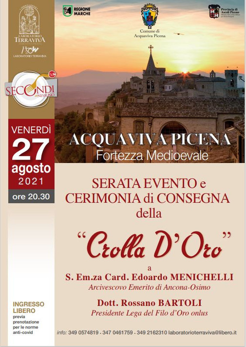 Locandina dell'evento Crolla d'oro del 2021