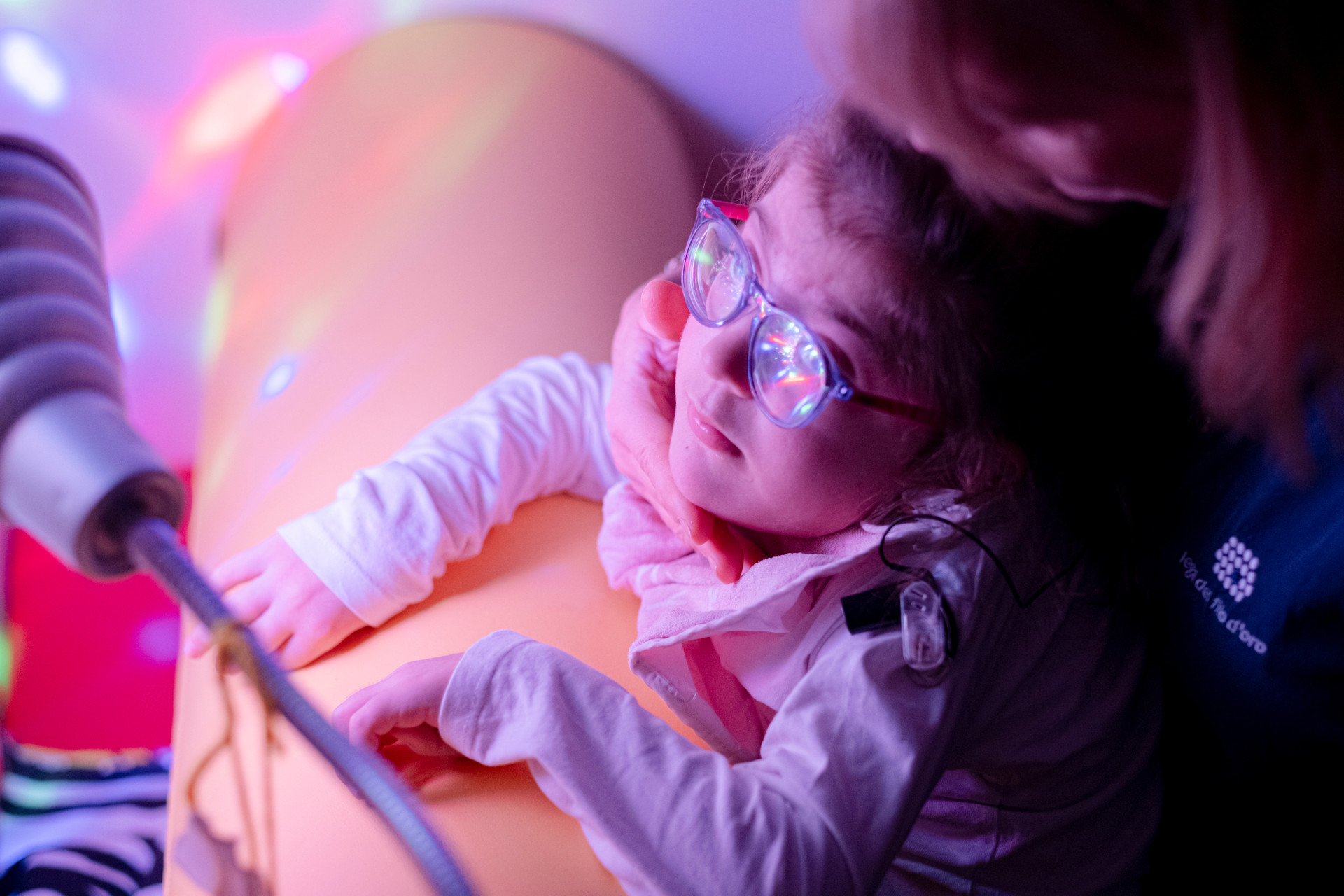 Eleonora+mentre+fa+stimolazione+visiva+con+Francesca