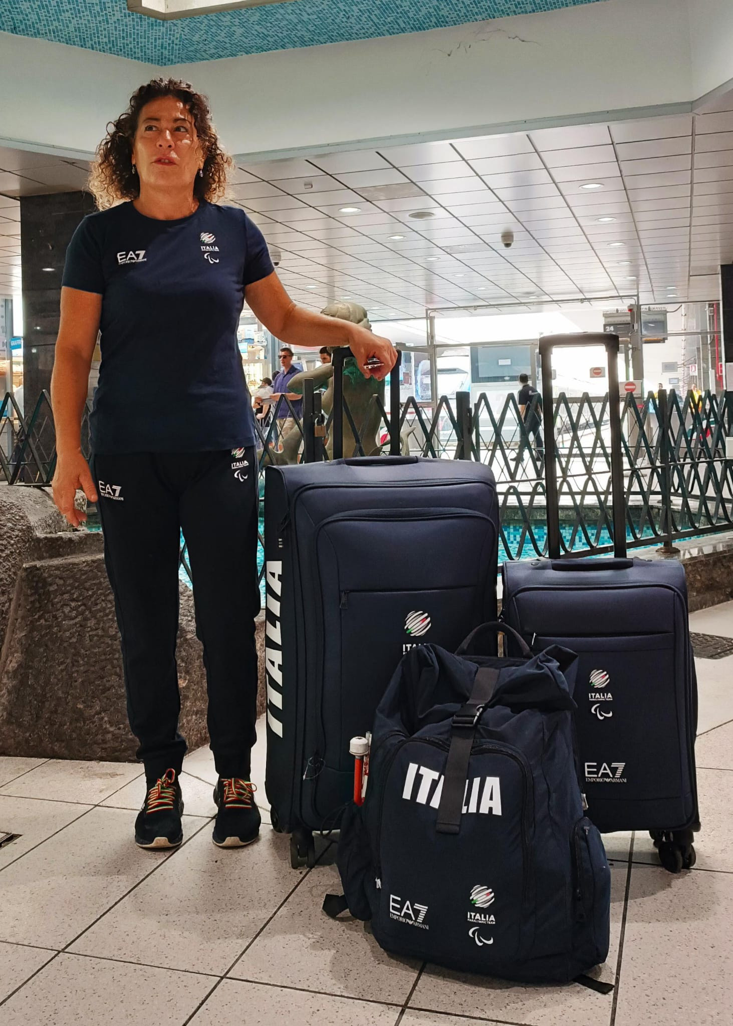Matilde Lauria, Judoka sordocieca, con le sue valigie è pronta per partire per le Paralimpiadi di Parigi 2024