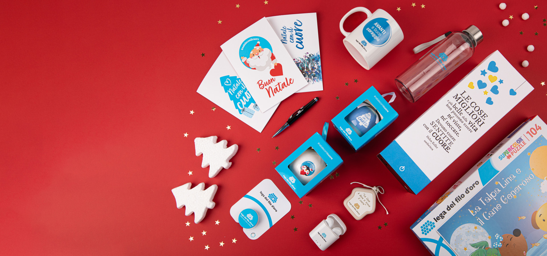 Regali di natale solidali, biglietti di auguri e tanto altro per festeggiare il natale con i tuoi cari.