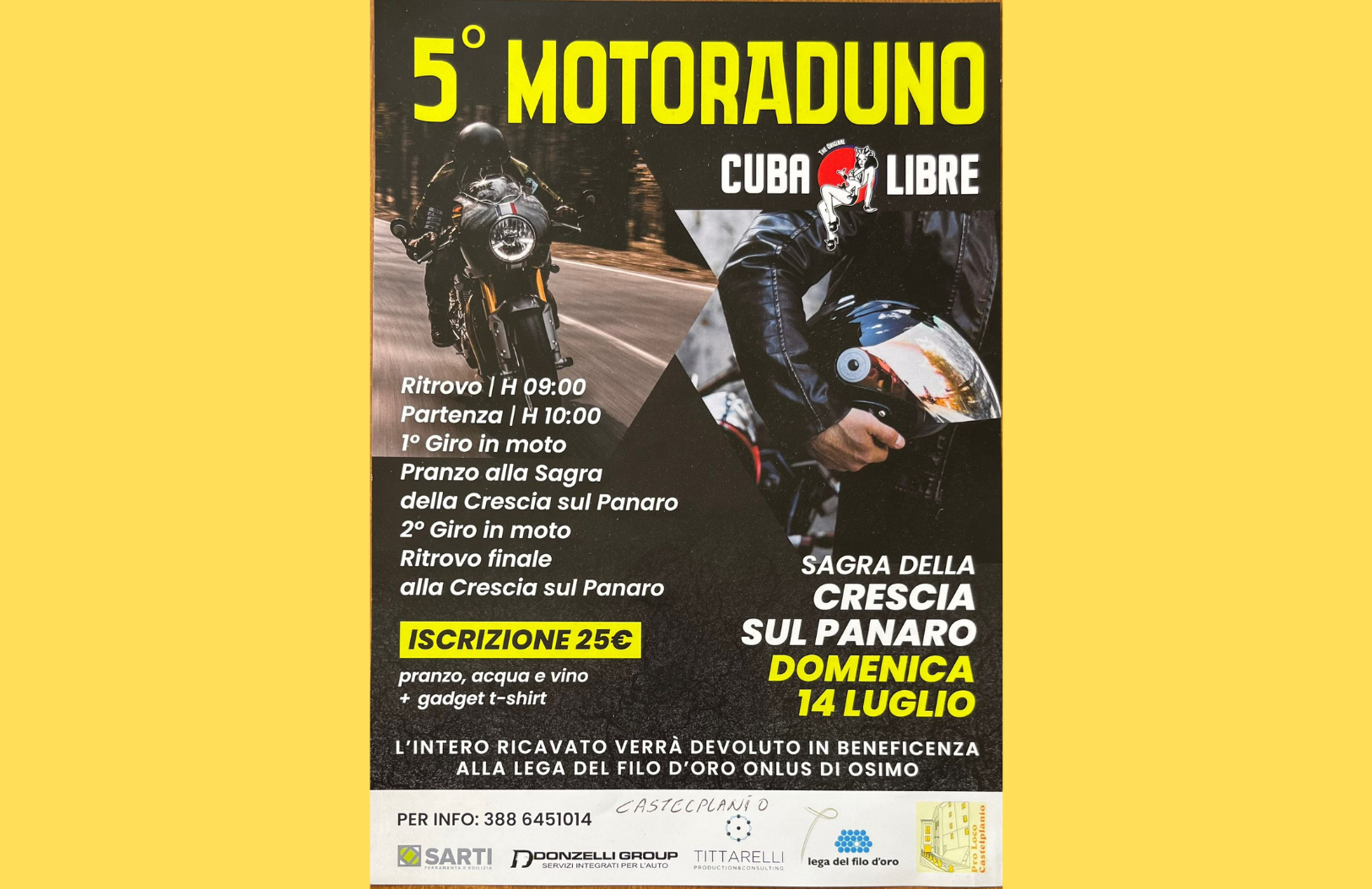 Locandina motoraduno Castelplanio 