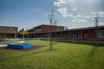Il giardino con parco giochi del Centro di Lesmo della Lega del Filo d'Oro