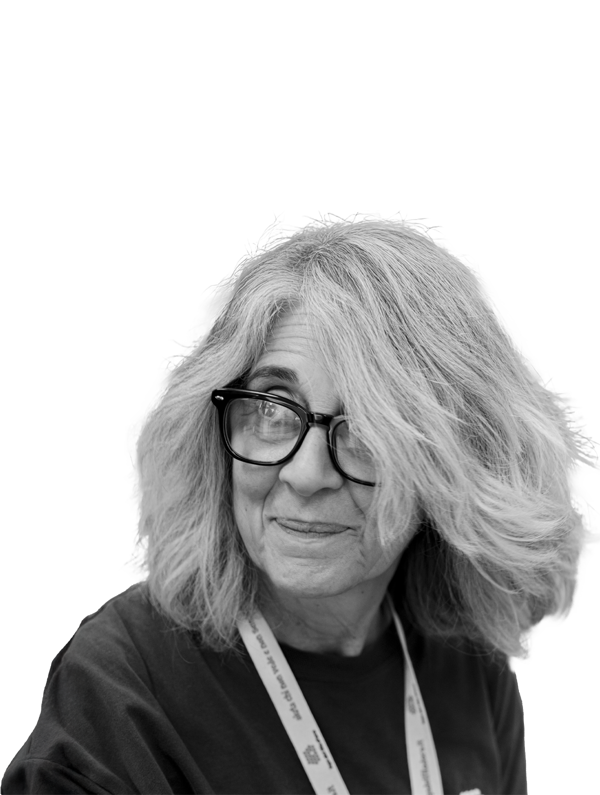 Fiammetta, musicoterapista della Lega del Filo d'Oro. Foto in bianco e nero per la citazione sulla sua storia.