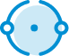 Icona lealta di colore azzurro