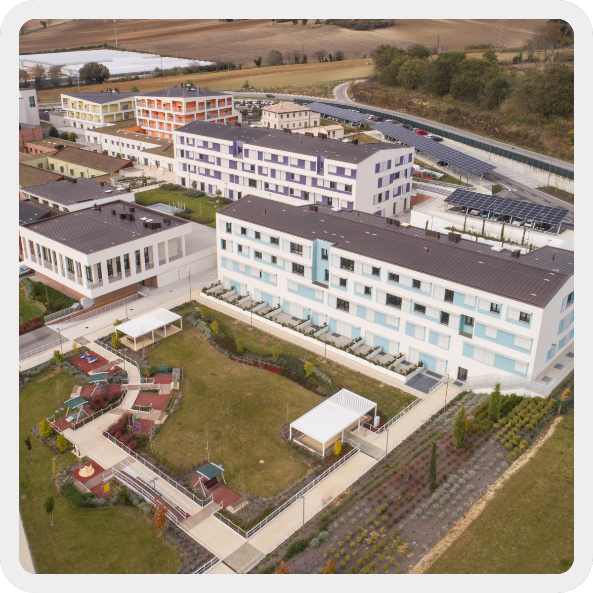 Immagine del Centro Nazionale dall'alto 