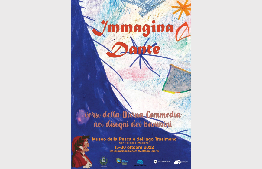 locandina evento immagina Dante - versi della Divina Commedia nei disegni dei bambini