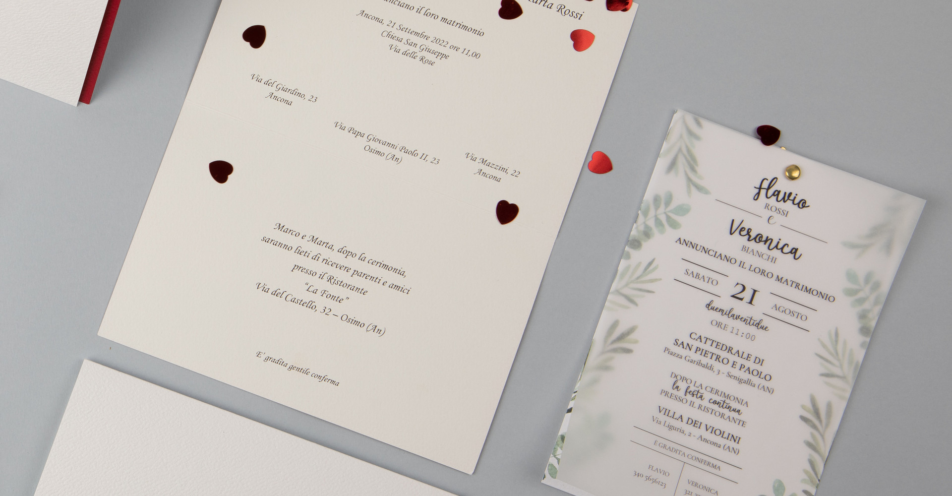 Scegli le partecipazioni solidali della Lega del Filo d'Oro per invitare i tuoi cari al tuo matrimonio.