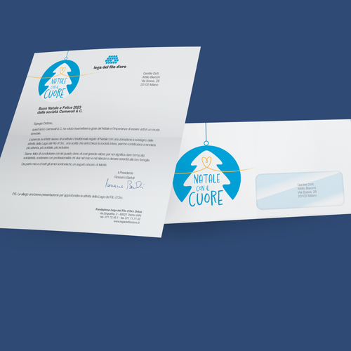 La lettera dono personalizzata per augurare buone feste a dipendenti, clienti e fornitori