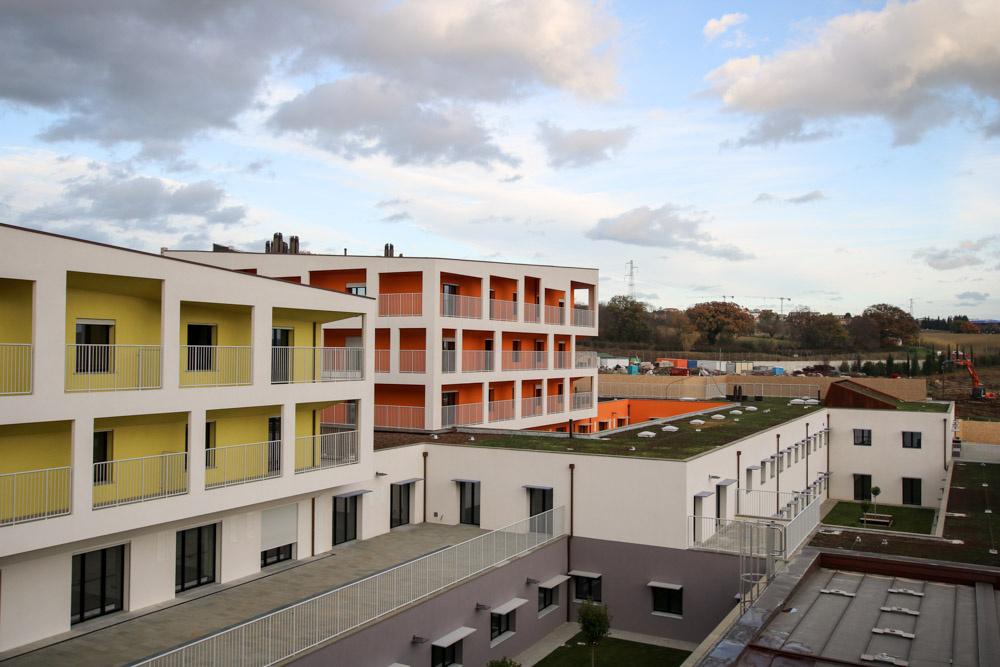 Foto degli edifici 3 e 4 del primo lotto del Centro Nazionale: Centro Diagnostico e Trattamenti a termine 