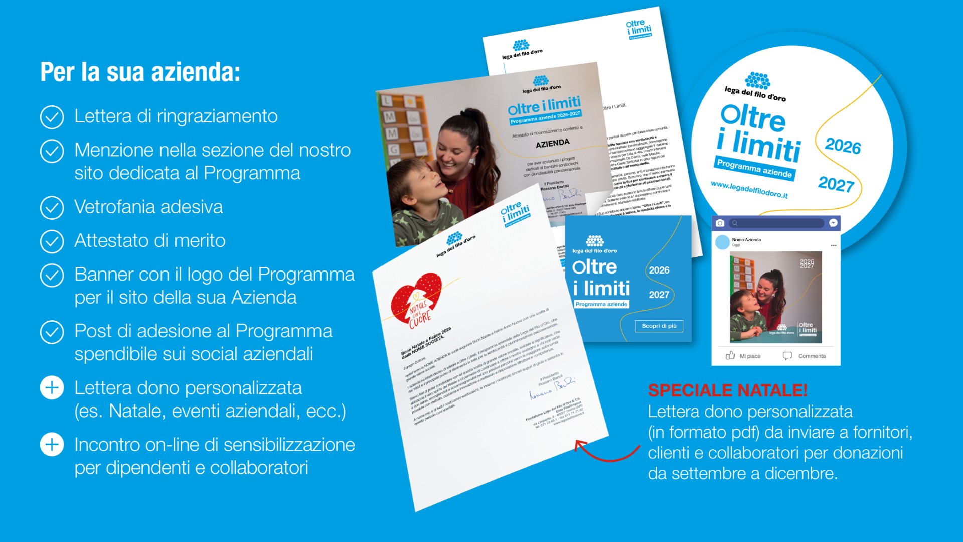 Checklist dei reward per aziende che sostengono trattamenti intensivi della Lega del Filo d’Oro: elenco chiaro dei vantaggi, riconoscimenti .