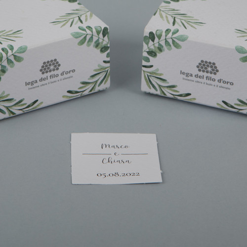 Bomboniera green portaconfetti solidale Lega del filo d'Oro. ideale per celebrare le tue occasioni speciali, in particolare matrimoni, cresime e comunioni. 21