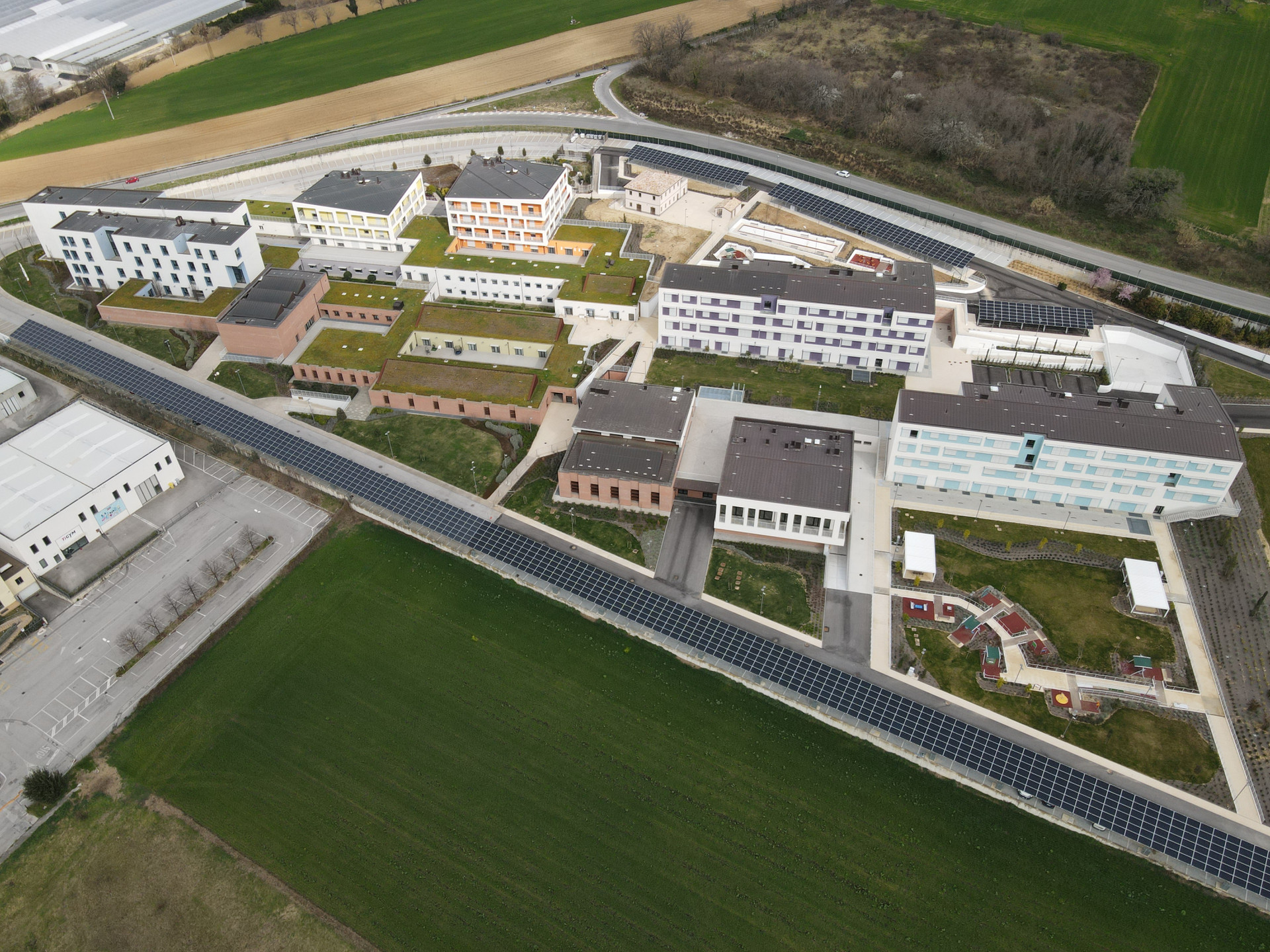 Foto fatta con il drone del Centro Nazionale di Osimo